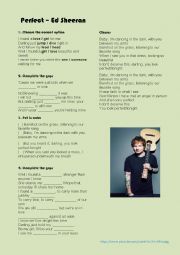 English Worksheet: Perfect by Ed Sheeran