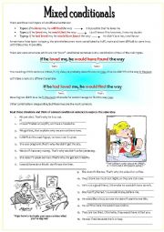 English Worksheet: MIXED CONDITIONALS