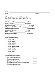 English Worksheet: PERSONAL INFOMATION