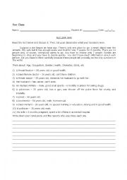 English Worksheet: Nuclear War