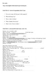 English Worksheet: Listening comrehension test  2 for elementary level