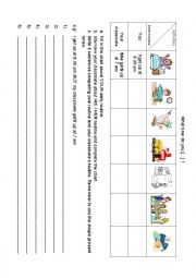 English Worksheet: Daily routine