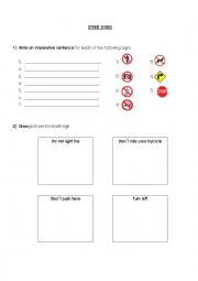 English Worksheet: imperative mood