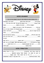 Mixed grammar Disney