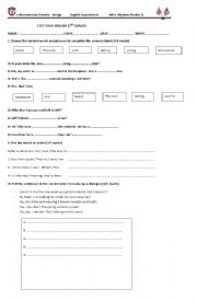 English Worksheet: descrptions