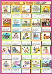 English Worksheet: Easter : question words