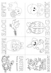 English Worksheet: Easter mini book