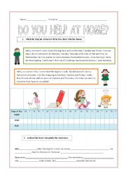 English Worksheet: frequency adverbs, third person singular