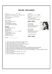 English Worksheet: Darkside - listening