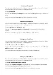 English Worksheet: Missing tourist finally found