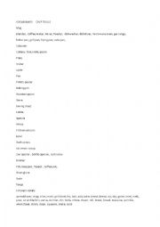 English Worksheet: KITCHEN ITEMS