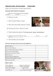English Worksheet: Morning routine video: Wallace and Gromit