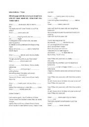 English Worksheet: Past simple gap fill - SEVEN YEARS - 