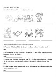 English Worksheet: seasons of the year