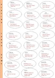 English Worksheet: TABOO GAME -  BASIC VOCABULARY