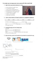 English Worksheet: FOR YOU (Rita Ora and Liam Payne