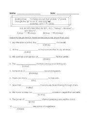 English Worksheet: 