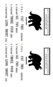 English Worksheet: DINOSAURS - TRICERATOPS