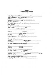 English Worksheet: Angie