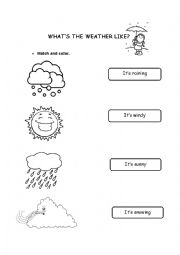 English Worksheet: The weather