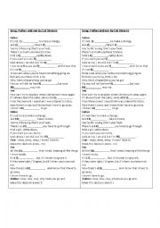 English Worksheet: Father and Son - Cat Stevens