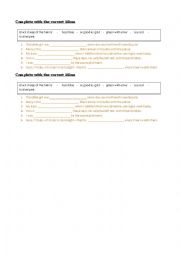 English Worksheet: phrasal verbs with colours 