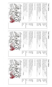 English Worksheet: clocks coldplay