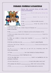 English Worksheet: Future Tense Practice