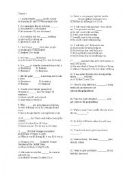 English Worksheet: Grammar revision tests