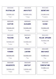 English Worksheet: Occupations/jobs - taboo game
