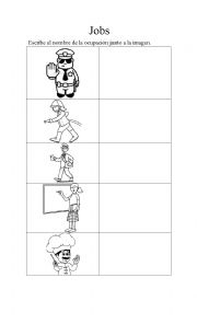 English Worksheet: JOBS