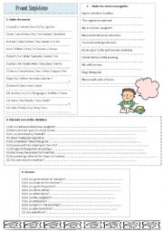 English Worksheet: Present Simple