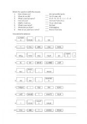 English Worksheet: meeting each other