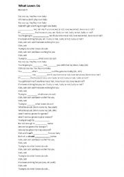 English Worksheet: What lovers do - Maroon 5 