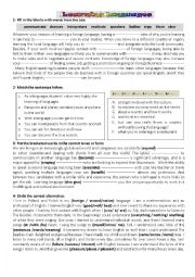 English Worksheet: learning languages 