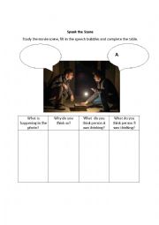 English Worksheet: Movie Scene- Speak the Scene Series