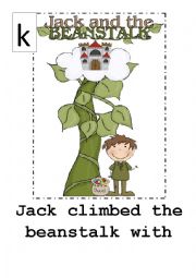 English Worksheet: Tongue twister Jack and the beanstalk