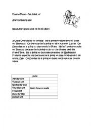 English Worksheet: Future plans (A1) 