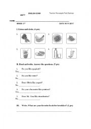 English Worksheet: simple present