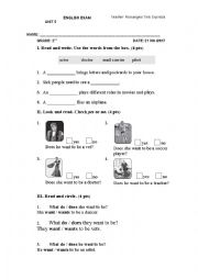 English Worksheet: present simple