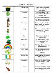 English Worksheet: Vocabulary St Patricks Day