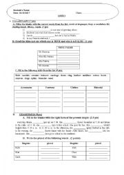 English Worksheet: QUIZ IN GRAMMAR