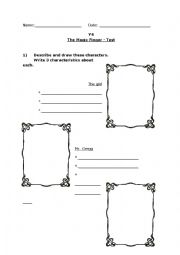 English Worksheet: The Magic Finger Test