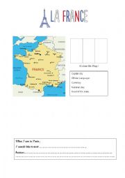 English Worksheet: La France