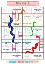 English Worksheet: How long - Present Perfect or Perfect Continuous