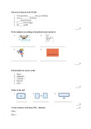 English Worksheet: Project 2 - introduction test