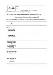 English Worksheet: Future job