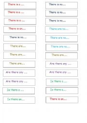 English Worksheet: there is/ are