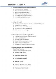 English Worksheet: Comparatives