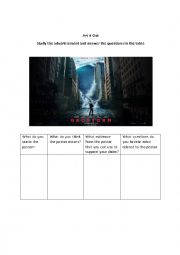 English Worksheet: Art it Out- Disaster Movie Poster Series